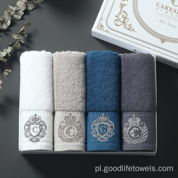 Luksusowe markowe hafty haftowe miękkie bawełniane ręczniki ręczne
